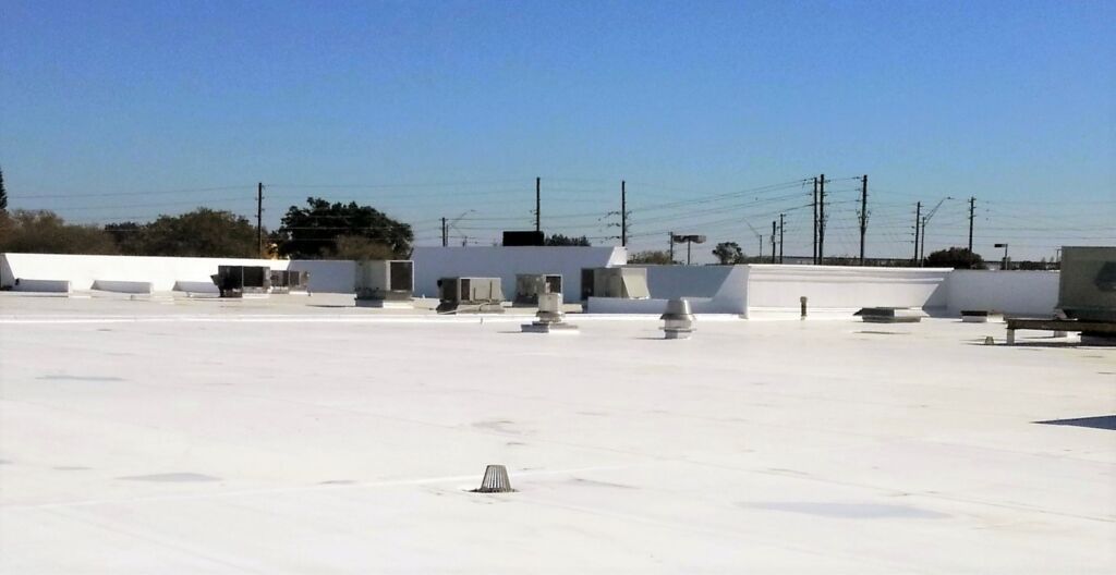 Commercial flat roof
