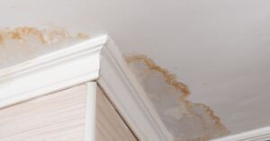 roof leak water damage