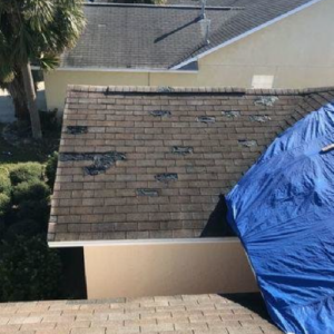 roof with missing shingles