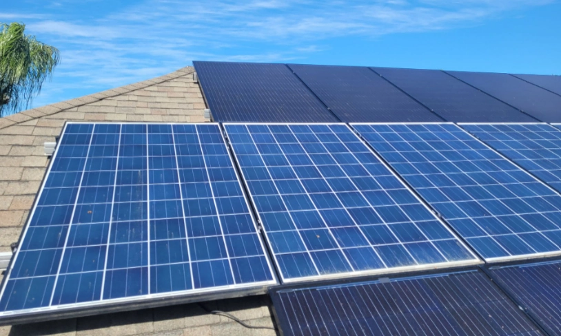Solar panels On roof